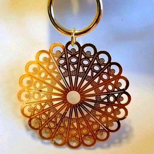 Gold laser cut earrings  ￥￥